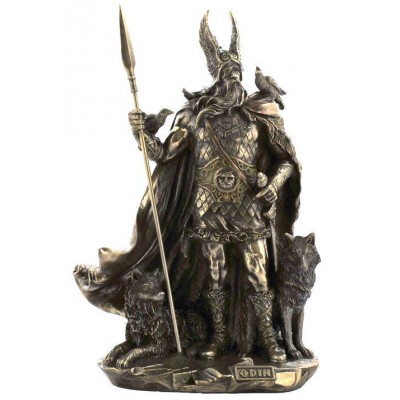 Odin Norse God Viking Statue Sculpture Figurine - WE SHIP WORLDWIDE   223053642573